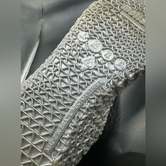 EUC- Melissa+Campana Silver Glitter Flats - Picture 4 of 8